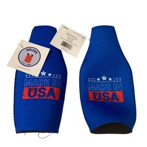2- Kolder Drink Coozies -‎ Patriotic Made in USA Beverage Bottle Coolers